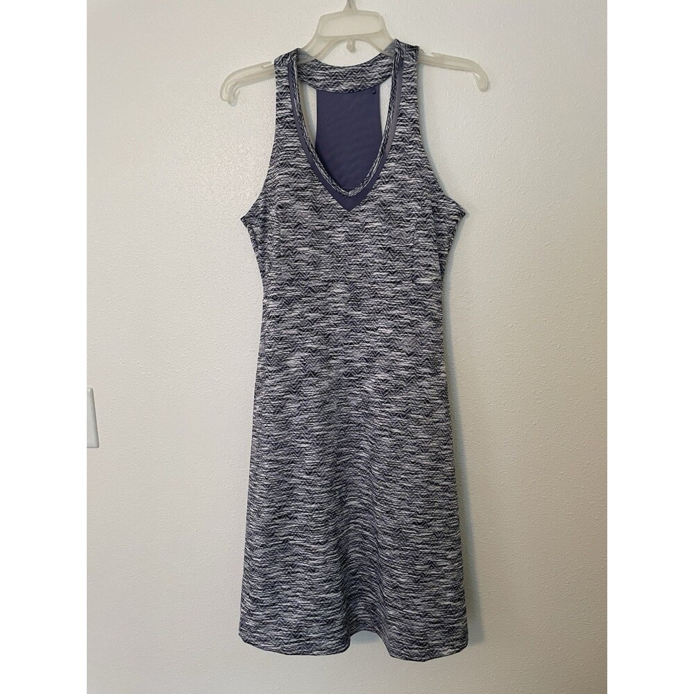 MPG Athletic Dress Womens Small Gray Purple Racerback Built In Bra Tennis Golf